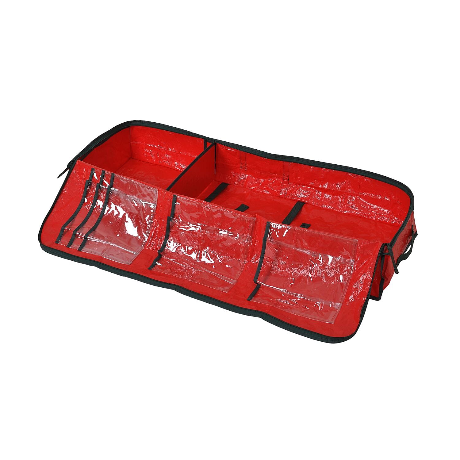 Waterproof Storage Bag with Multiple Pockets Inside - Red