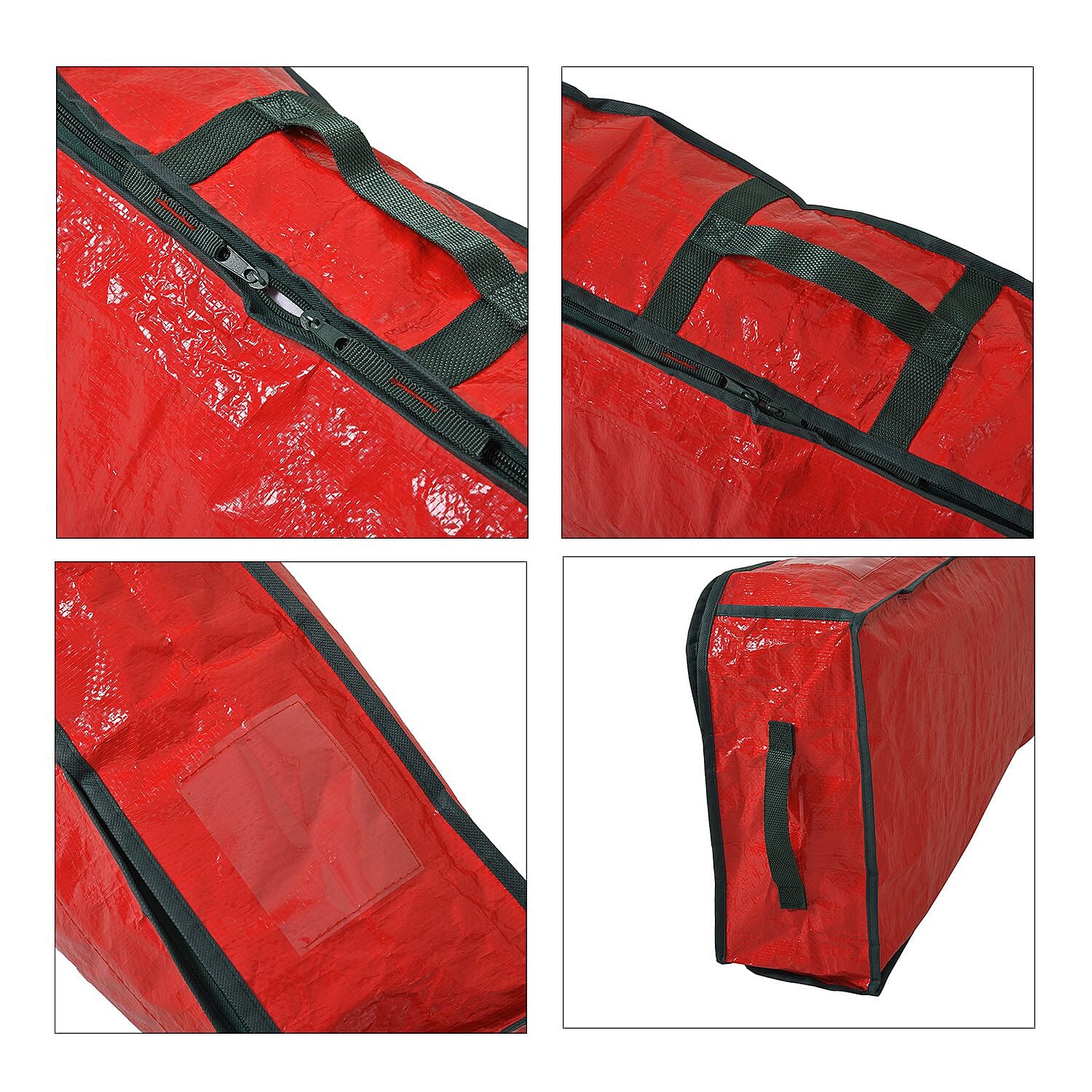 Waterproof Storage Bag with Multiple Pockets Inside - Red