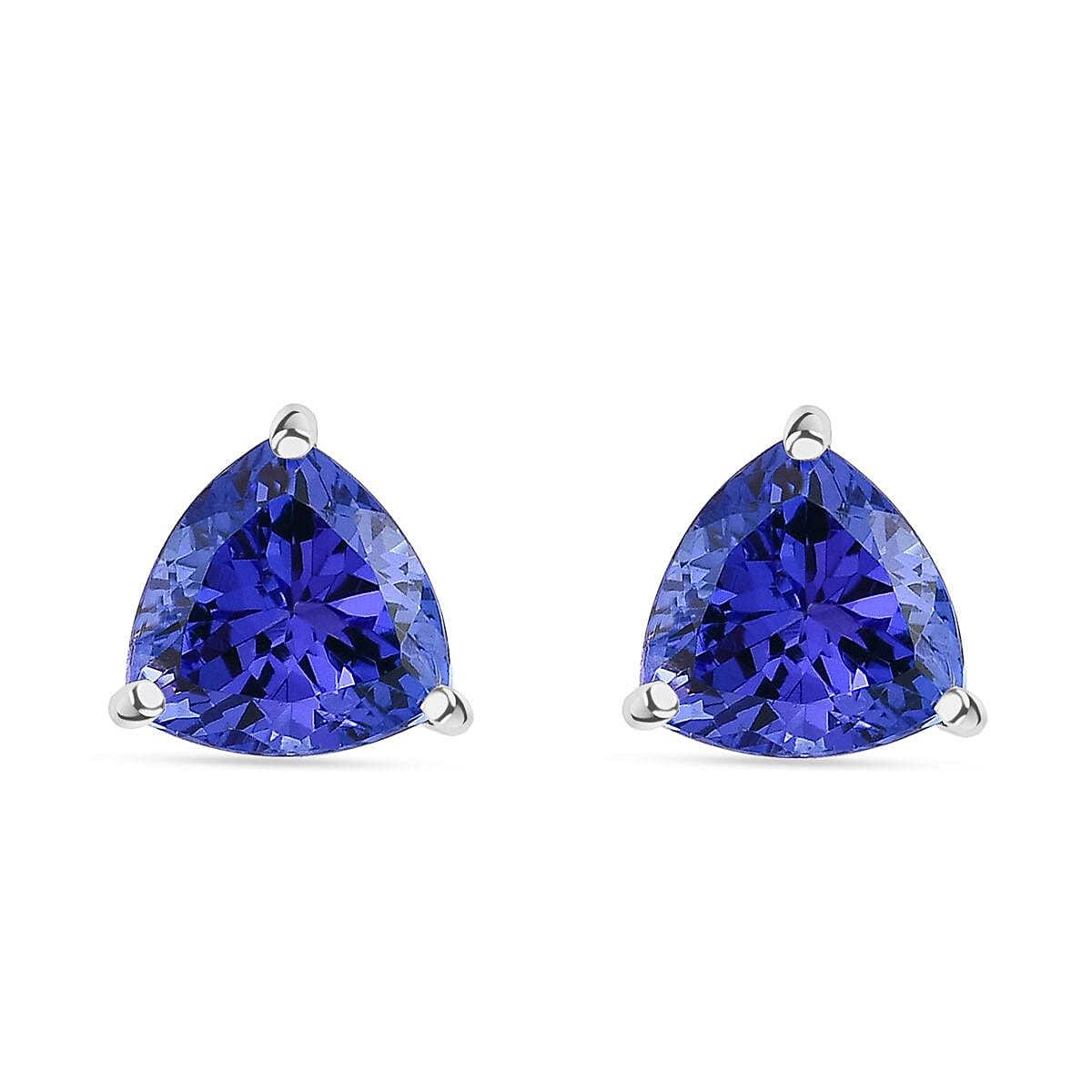 tanzanite trillion earrings