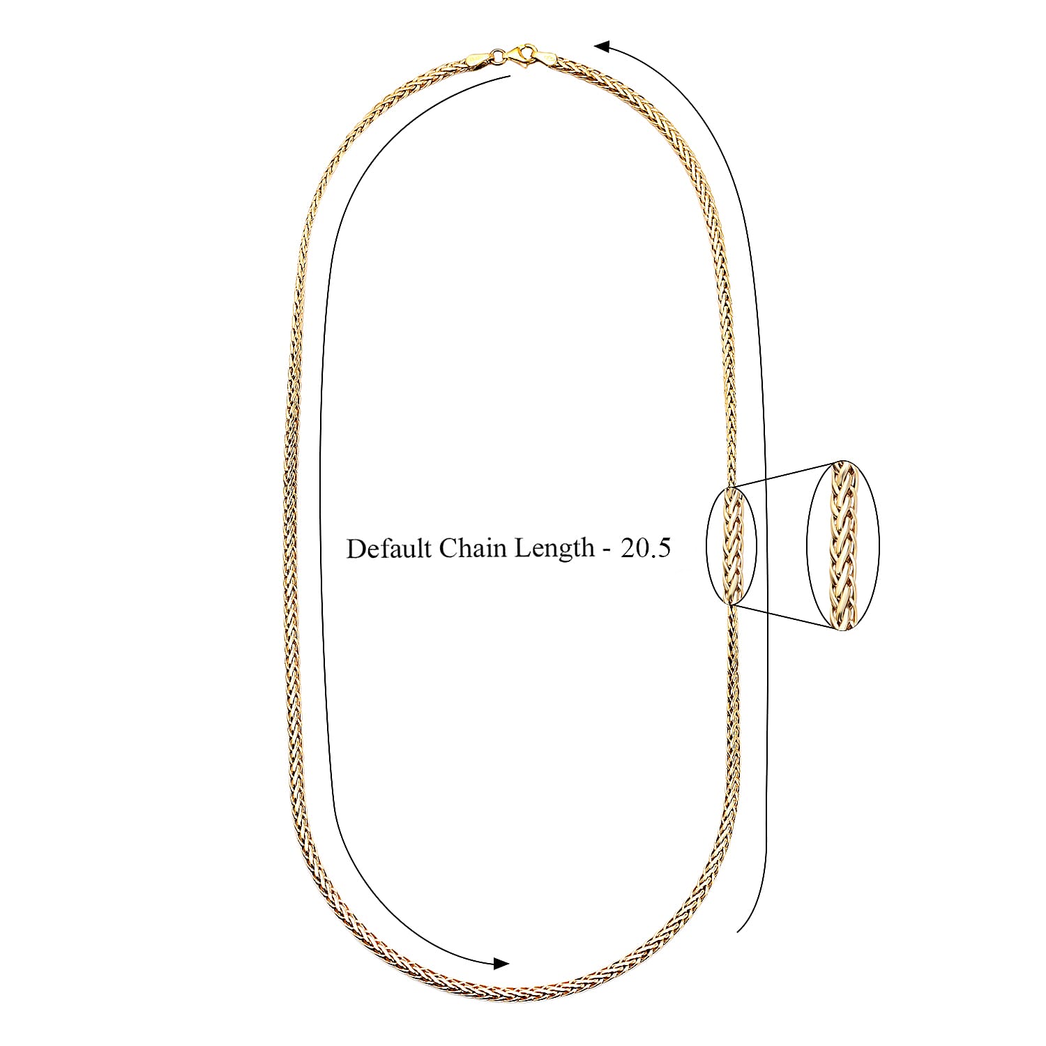 Maestro Collection - 9K Yellow Gold Double Rope Necklace (Size- 20) With Lobster Clasp, Gold Wt. 5.05 Gms.