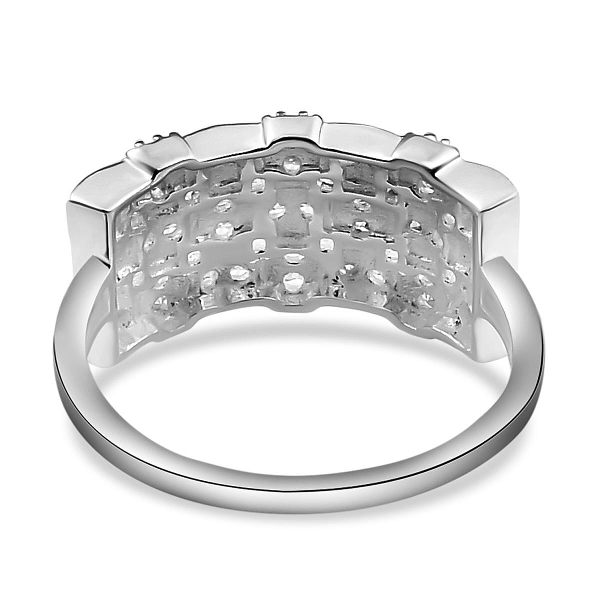 ELANZA Simulated Diamond Ring in Sterling Silver