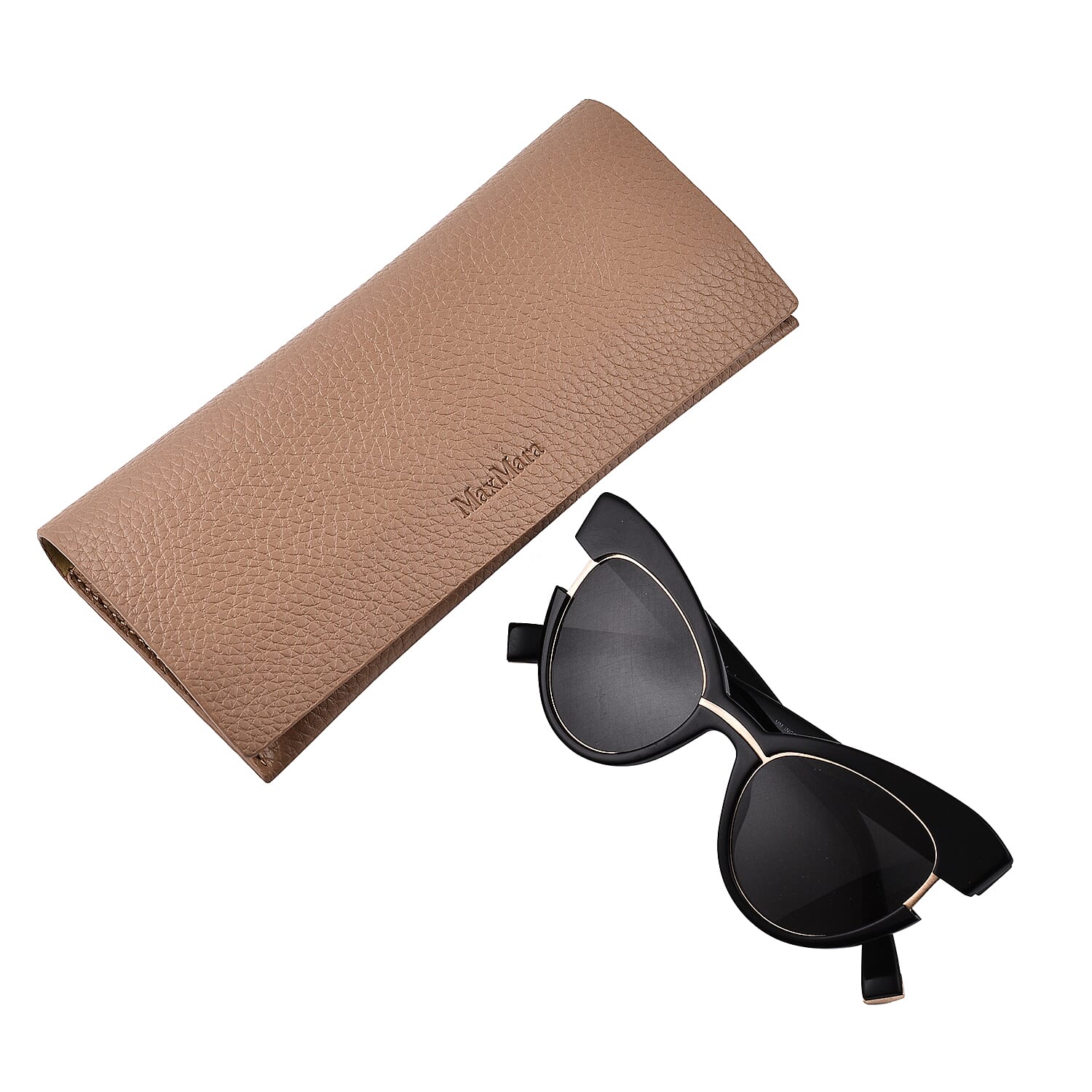 Max Mara Ingrid Cats Eye Sunglasses - Black