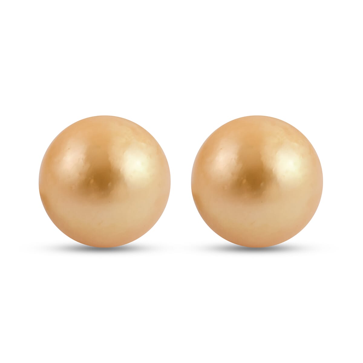 ILIANA 18K Yellow AAA Gold Golden South Sea Pearl Earrings (With Push Back)
