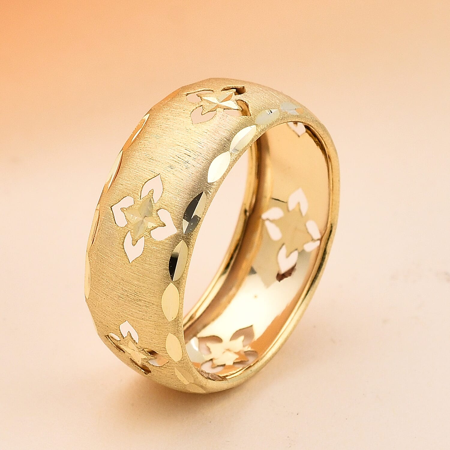 Maestro Collection- 9K Yellow Gold Clover Ring