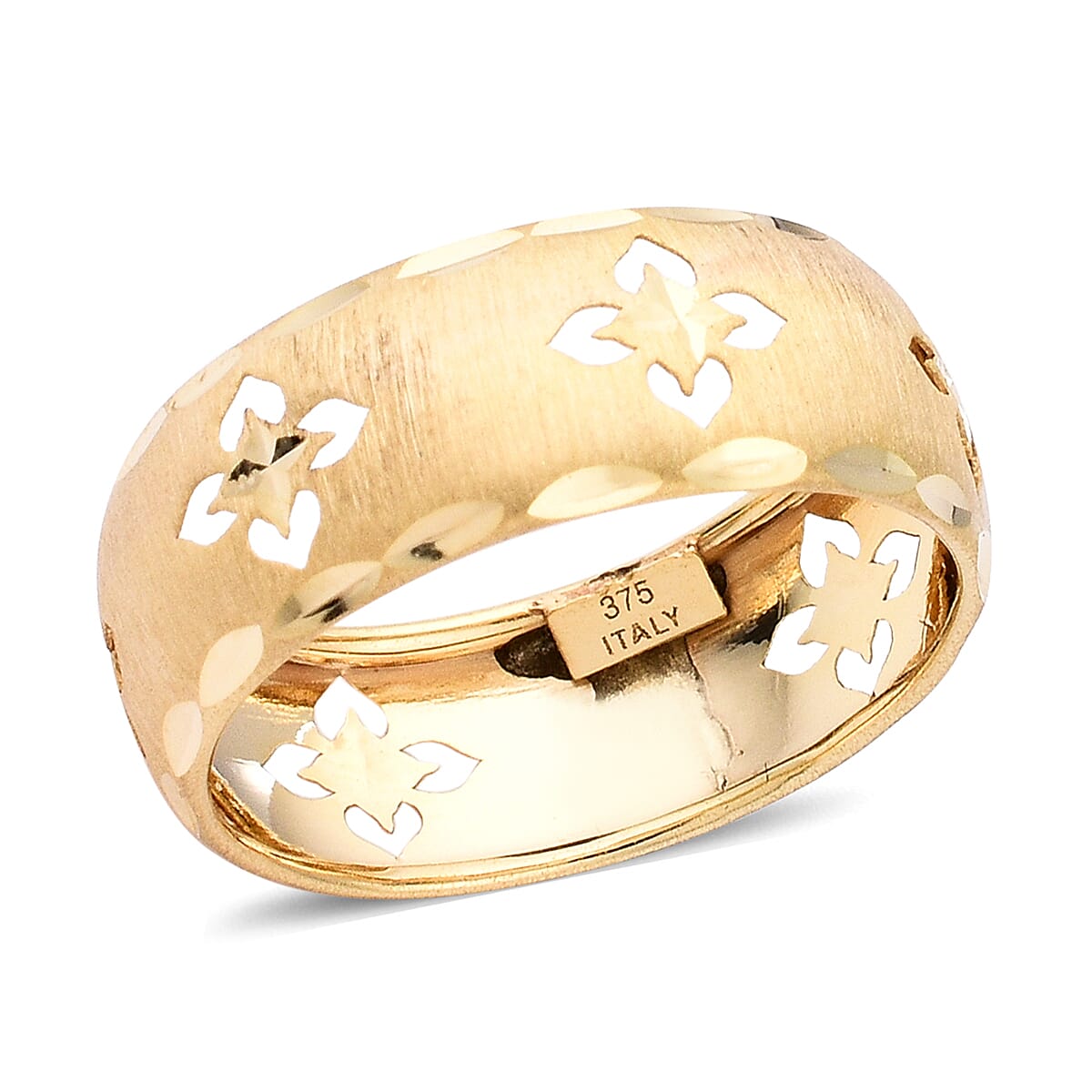 Maestro Collection- 9K Yellow Gold Clover Ring
