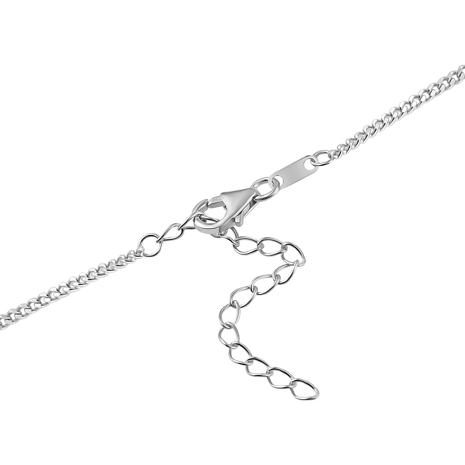 Turkizite & Diamond Necklace (Size 18-2 Inch Ext.) in Platinum Overlay Sterling Silver 2.86 Ct, Silver Wt. 6.19 Gms