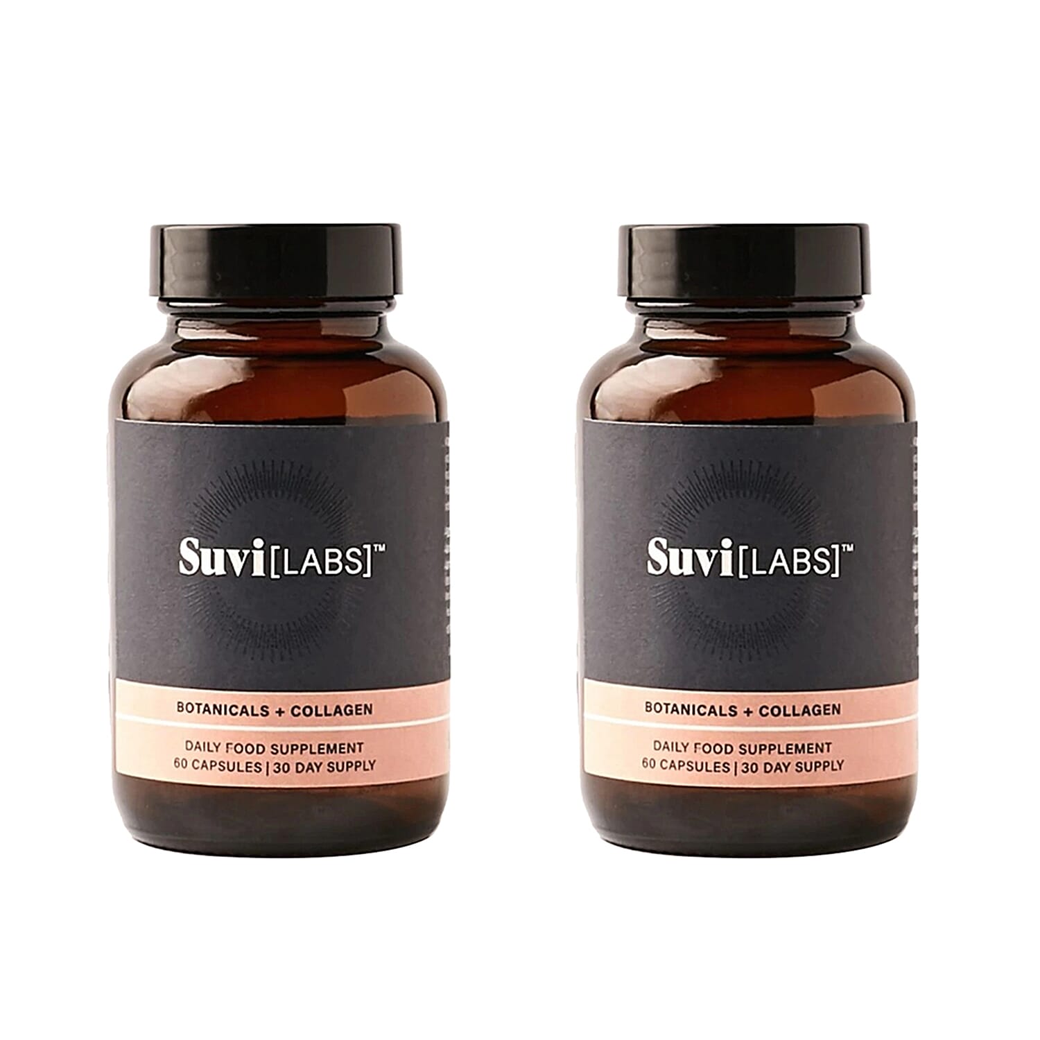 Set of 2 - Suvi Labs: Botanicals & Collagen Supplement Duo Bundle - 120 Capsules (60 Days Supply)