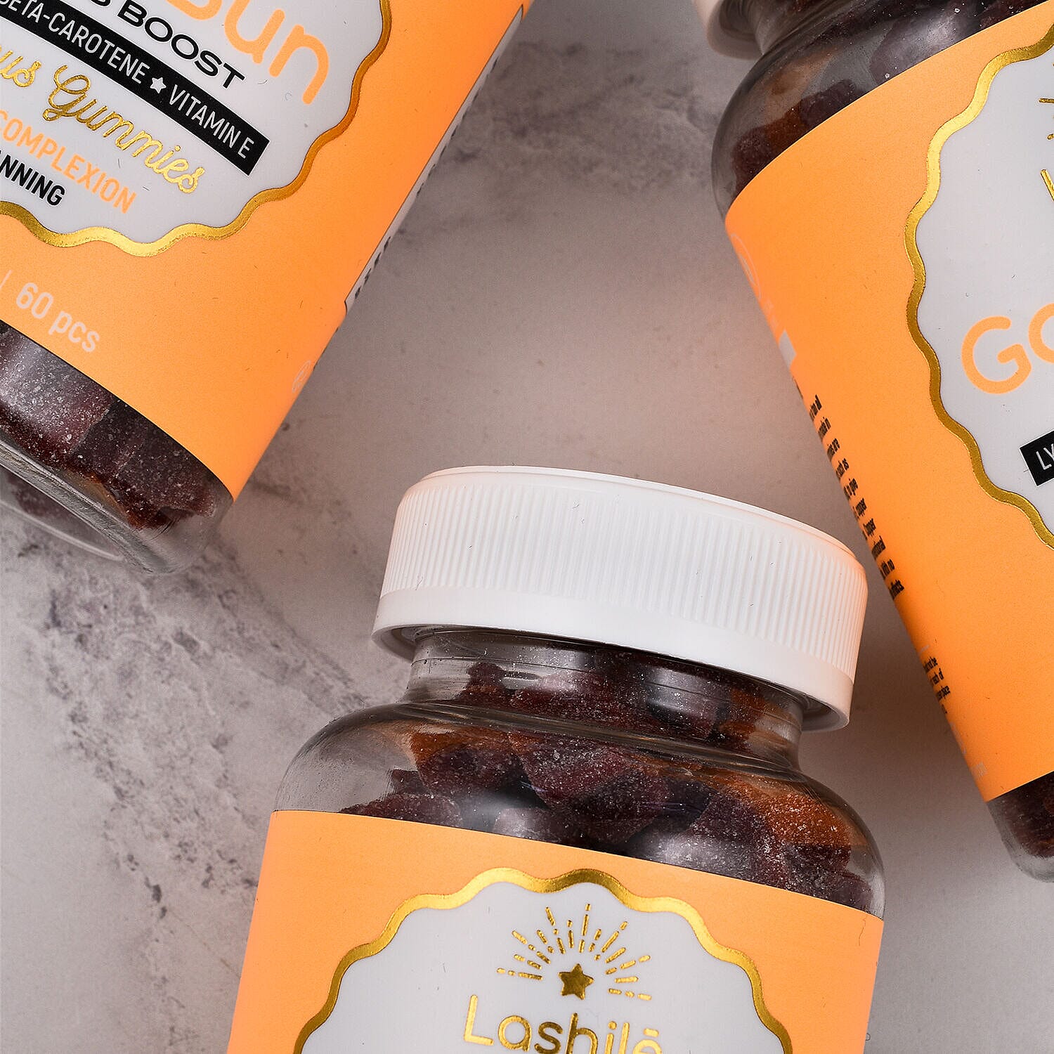 Lashile: Good Sun Vitamin Boost Gummies Bundle - 180 Pieces (with Free Towel)