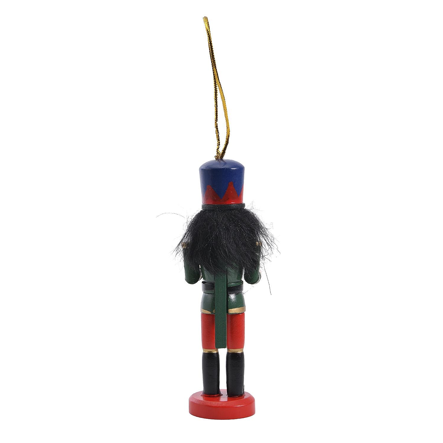 Set of 5 Hanging Wooden Soldier Shaped Nutcrackers - Multi