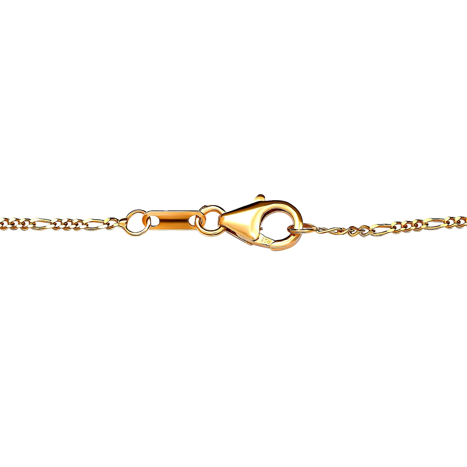 Diamond Moon Necklace (Size - 20) in 18K Vermeil Yellow Gold Plated Sterling Silver  Wt. 5.54 Gms