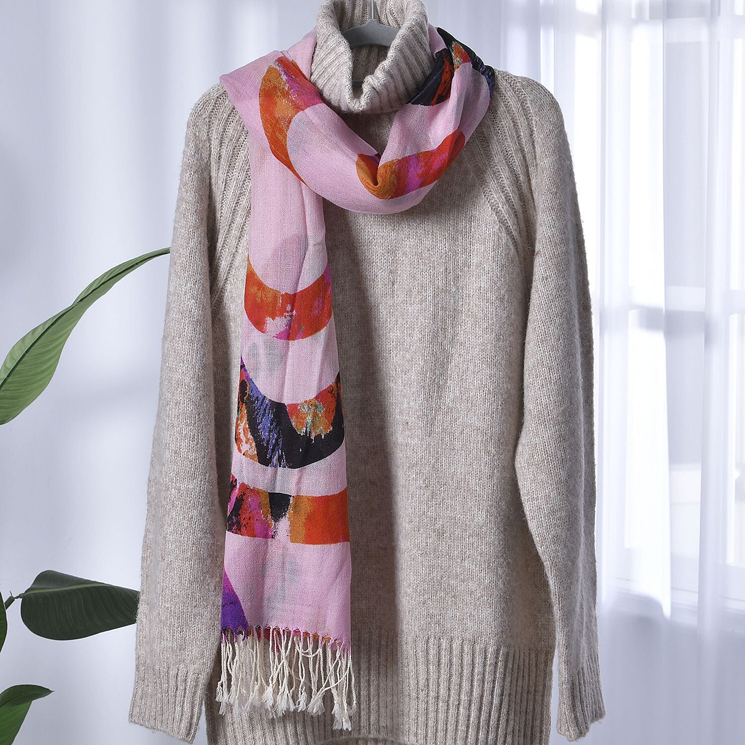 La Marey Merino Wool Art Scarf