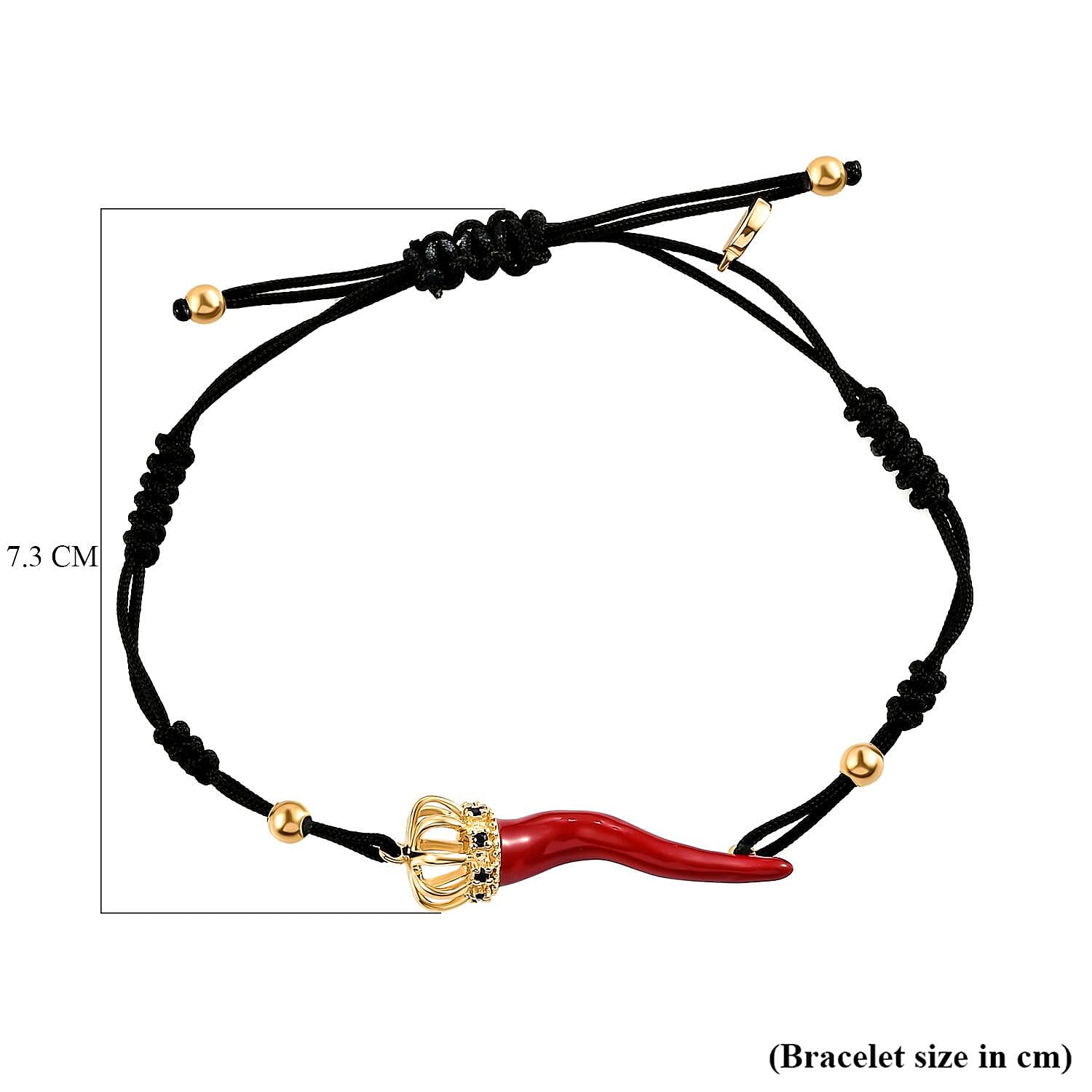 GP Pepper Collection - Blue Sapphire Bracelet (Size - 6.5-9 Inch Adjustable ) in Vermeil Yellow Gold Overlay Sterling Silver