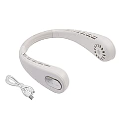 Homesmart Wireless Neck Fan (Size 49x5 Cm) - White