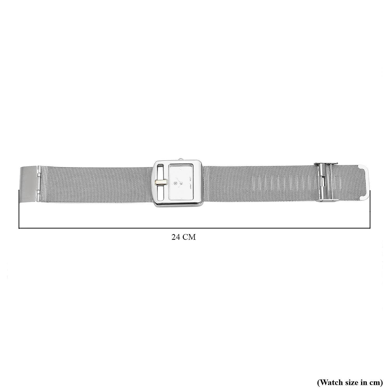 STRADA Japanese Movement Water Resistant Watch with Silver Colour Mesh Strap