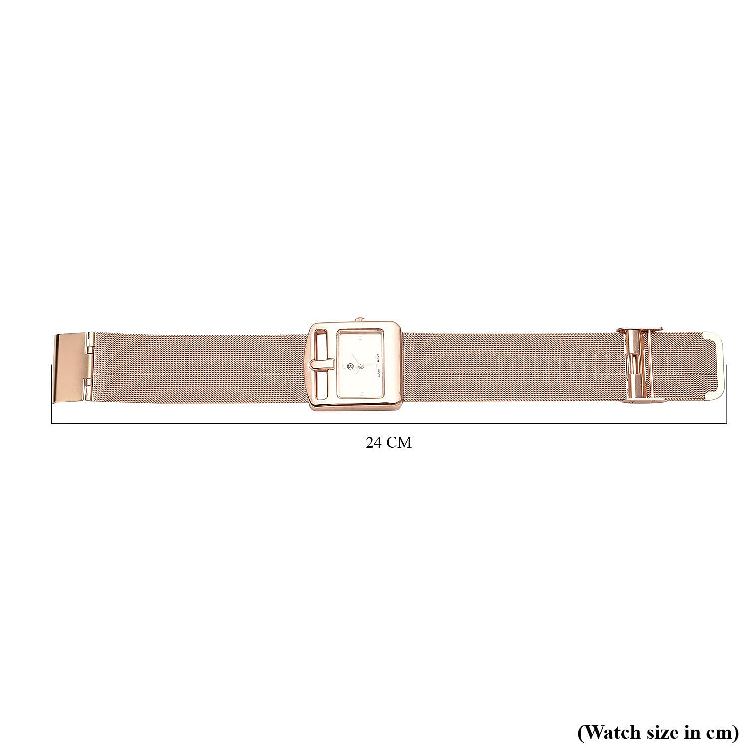 STRADA Japanese Movement Water Resistant Watch with Rose Gold Colour Mesh Strap