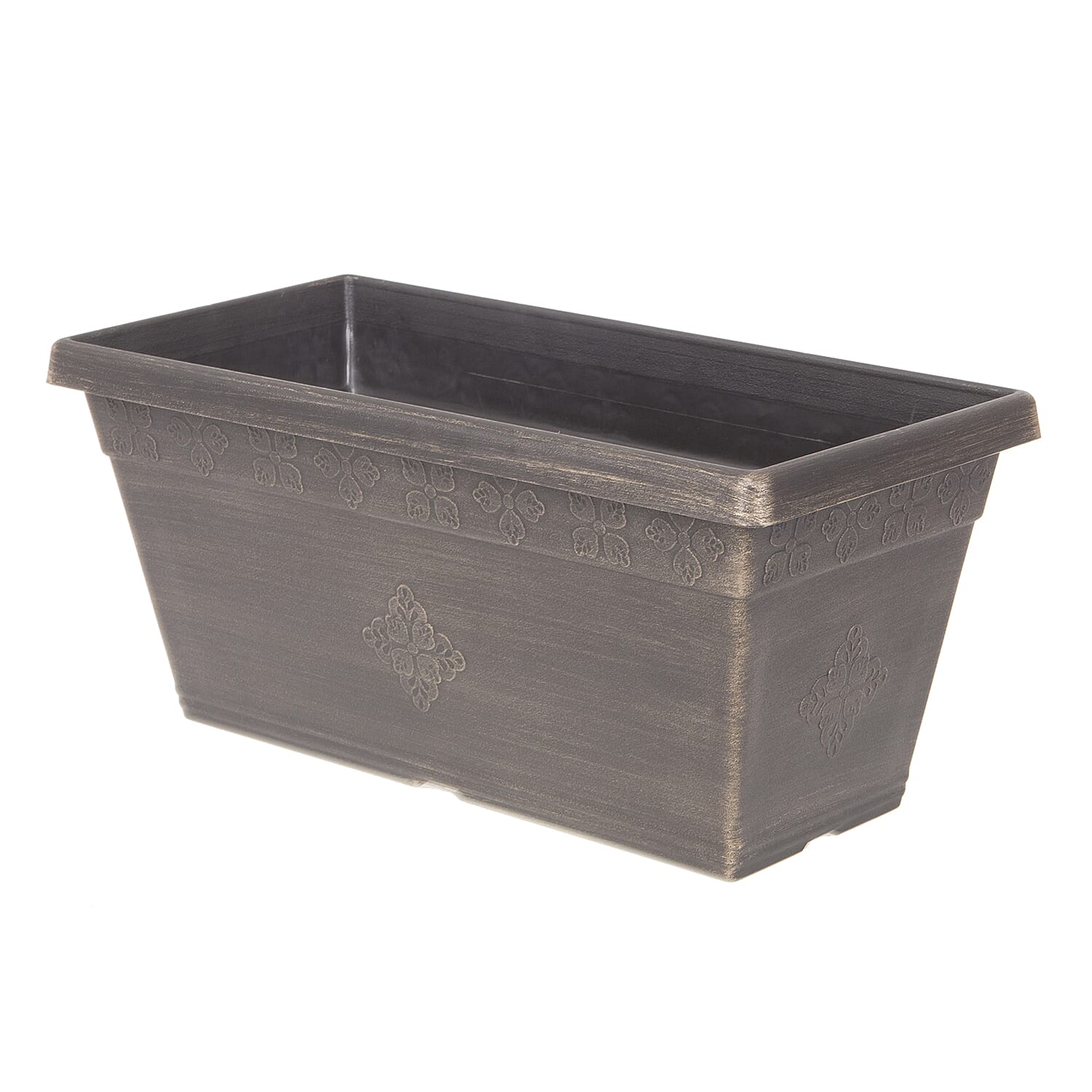 Gardening Direct Pair of Medley Window Box Planters with Giant Strawberry Colossus x 6 Plug Plants & 40L Compost