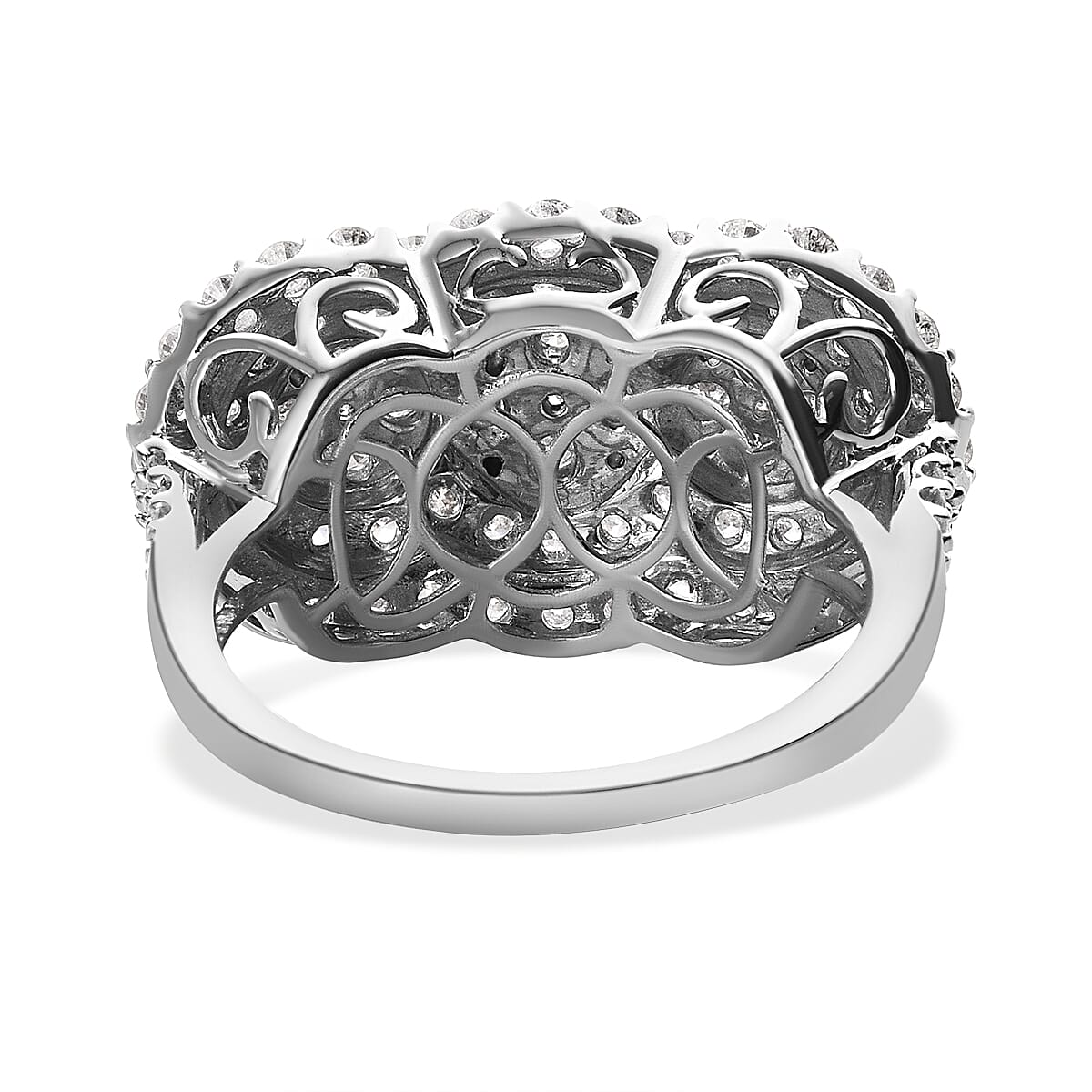 Close Out -14K White Gold Diamond (I1-I2-G-H) Ring 2.01 Ct, Gold Wt. 7.60 Gms.