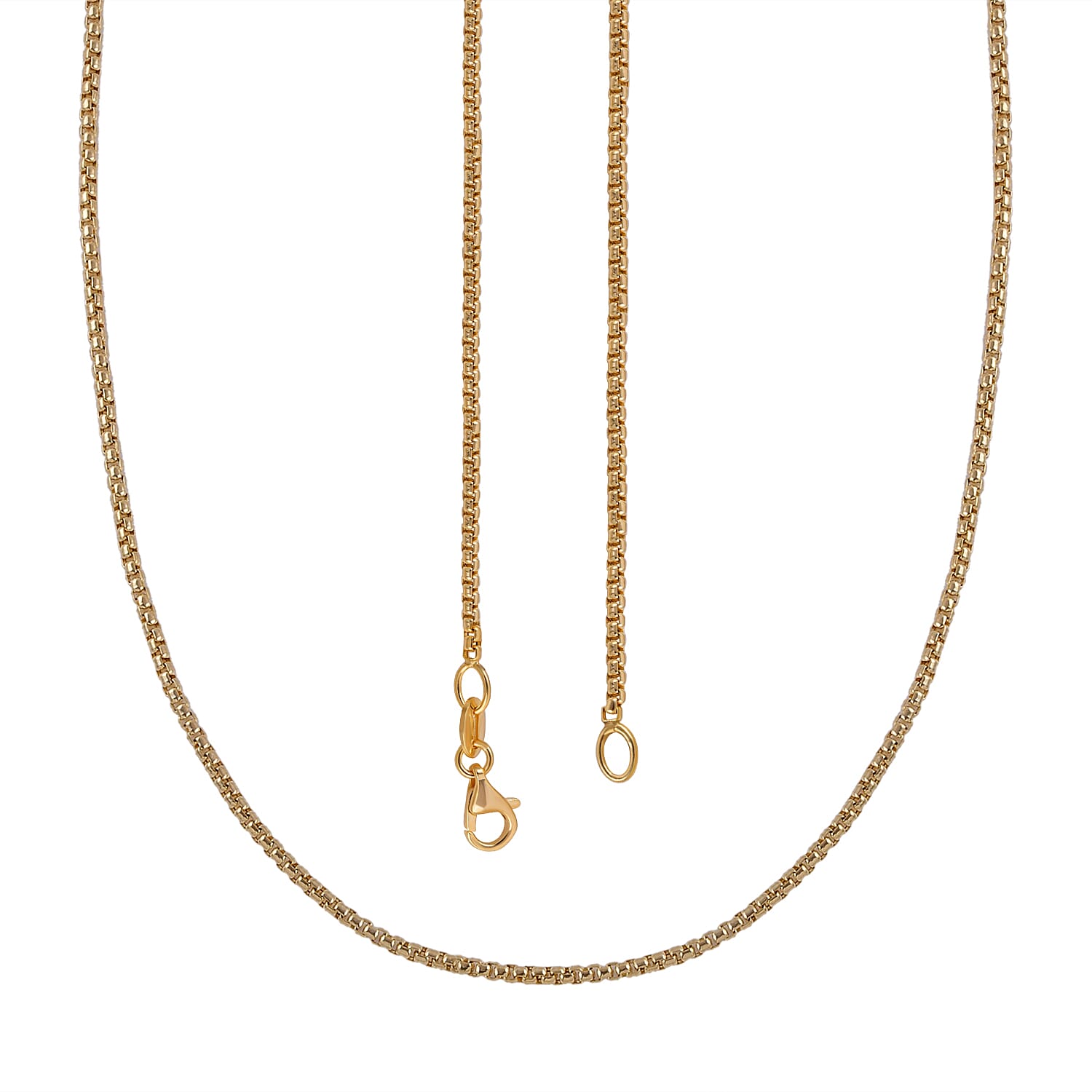 Hatton Garden Close Out - 9K Yellow Gold Box Belcher Necklace (Size - 20) with Lobster Clasp, Gold Wt. 3.19 Gms