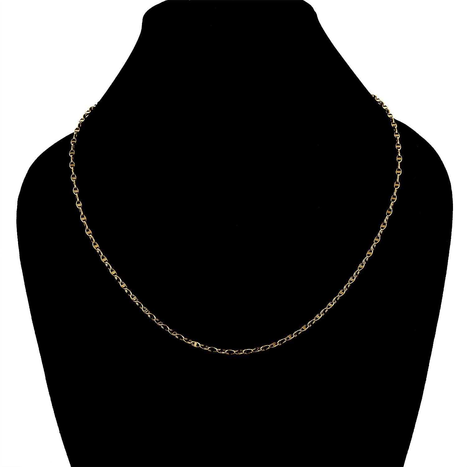 One Time Deal- 9K Yellow Gold Mariner Link Chain Necklace (Size - 20) With Spring Ring Clasp 2.49 Grams(Width 2.60mm).