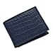 Genuine Leather Croc Embossed Mens Wallet - Black