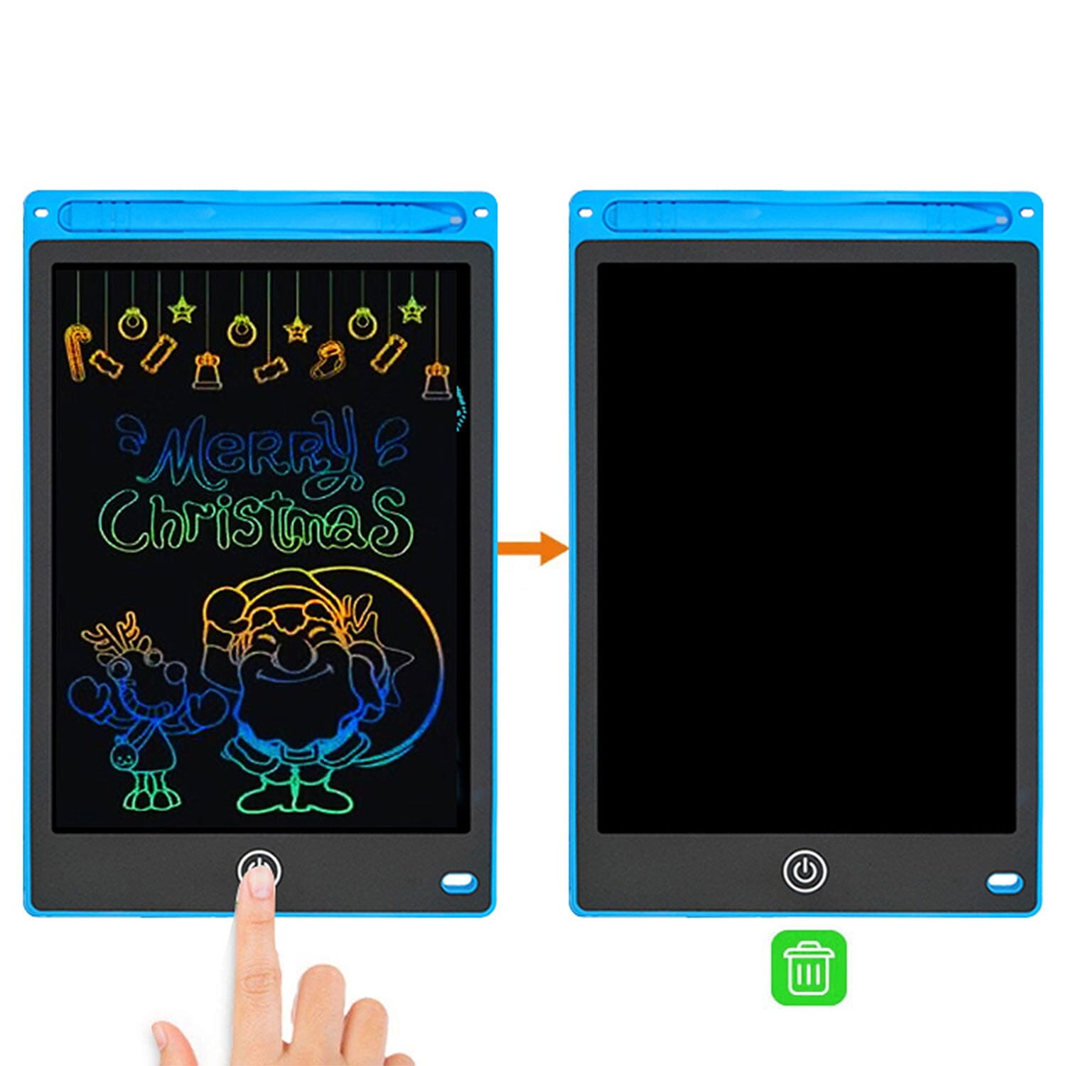 Doodle 8.5 inch LCD Colour Screen Writing Tablet with Stylus - Blue