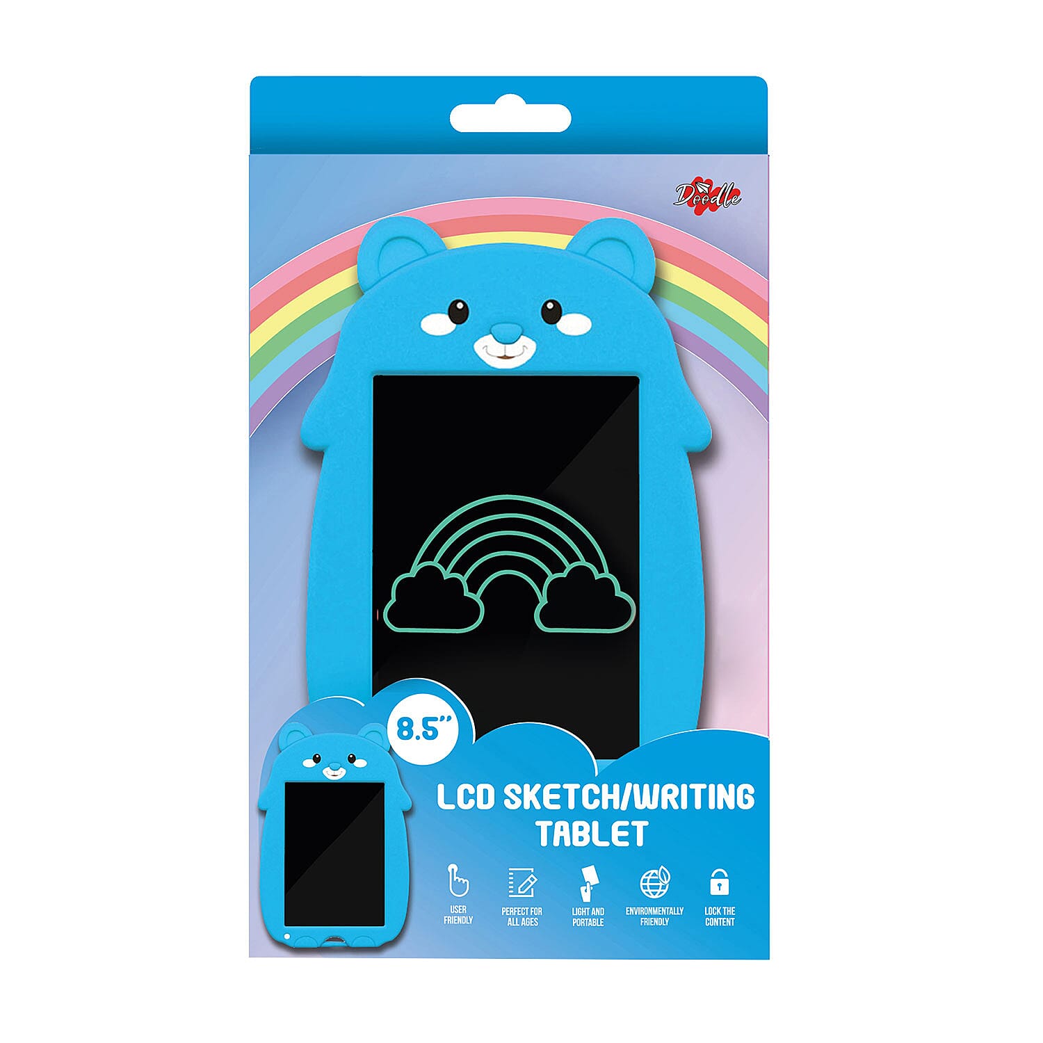 DO8LCDBBL- 8.5  LCD Colour Writing Tablet  Blue Bear