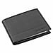 Genuine Leather RFID Protected Bi-Fold Mens Wallet - Black