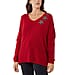 TAMSY 3 Stars Knitted Jumper - Red 