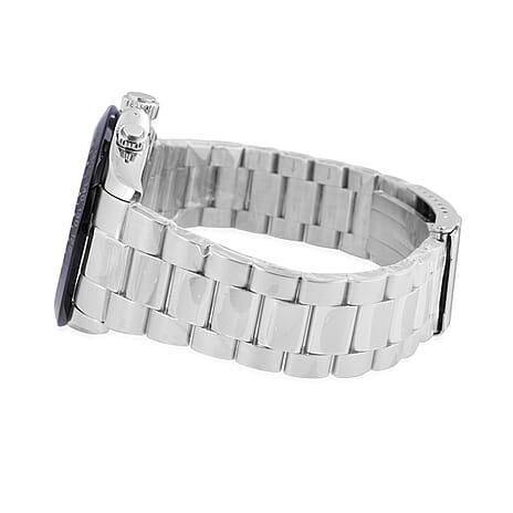 CHRISTOPH DUCHAMP Grand Mont White Dial Watch with Silver Colour Chain Strap