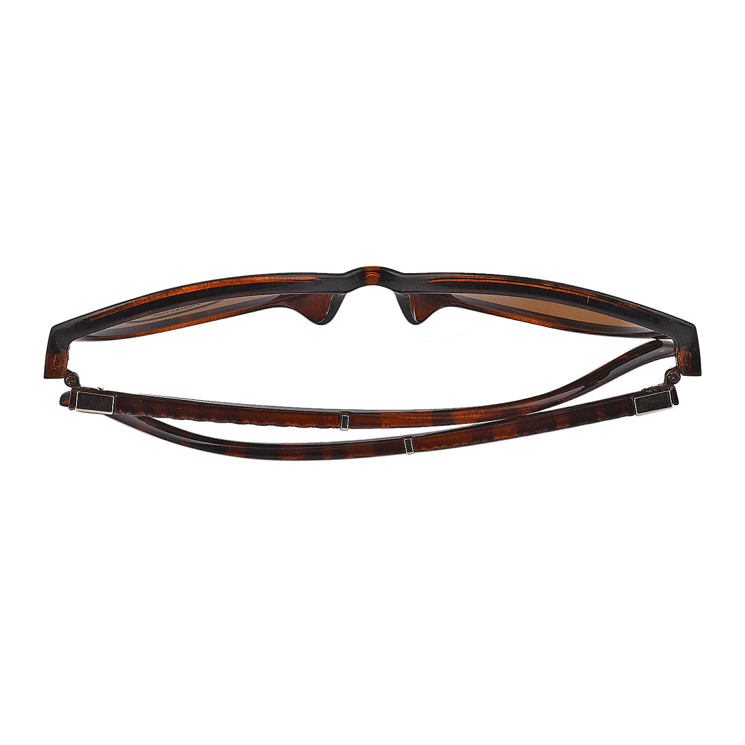 Animal Print Wayfarer Sunglasses with Polycarbonate Frame Lens - Black