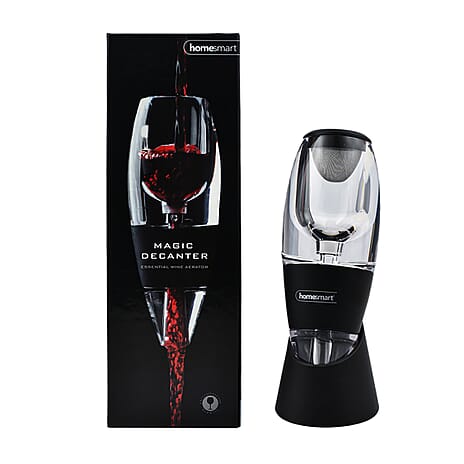 Homesmart - Magic Decanter Essential Wine Aerator (Size 15x7Cm) - Black