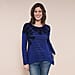 DESIGUAL Floral Embroidery Long Sleeve T-Shirt - Navy