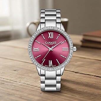 https://tjcuk.sirv.com/Products/89/2/8923911/GAMAGES-OF-LONDON-Swiss-Movement-Allure-Dawn-Raspberry-Dial-White-Aust_8923911_1.jpg?w=342&h=342