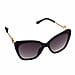 Wayfarer Sunglasses with Polycarbonate Frame Lens - Black & Gold