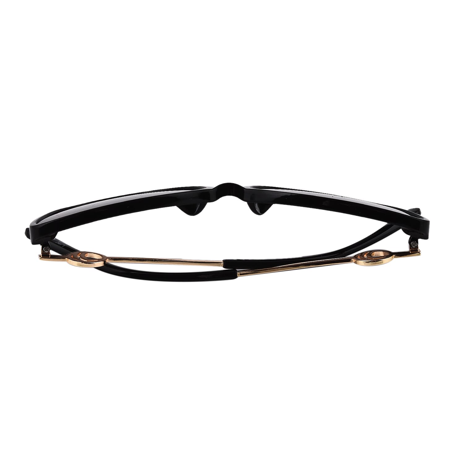 Wayfarer Sunglasses with Polycarbonate Frame Lens - Black & Gold