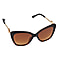 Wayfarer Sunglasses with Polycarbonate Frame Lens - Black & Gold
