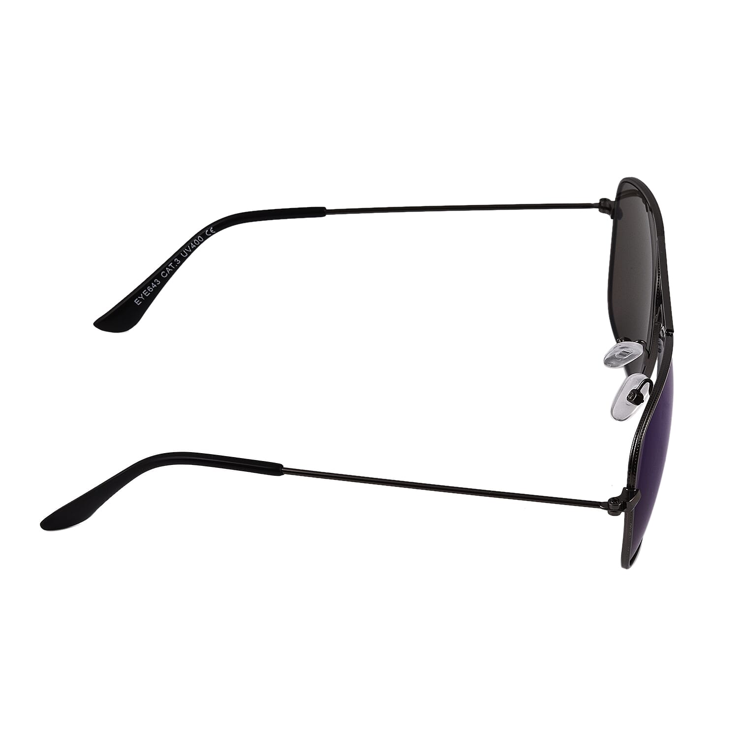 Aviator Sunglasses with Polycarbonate Frame Lens - Blue