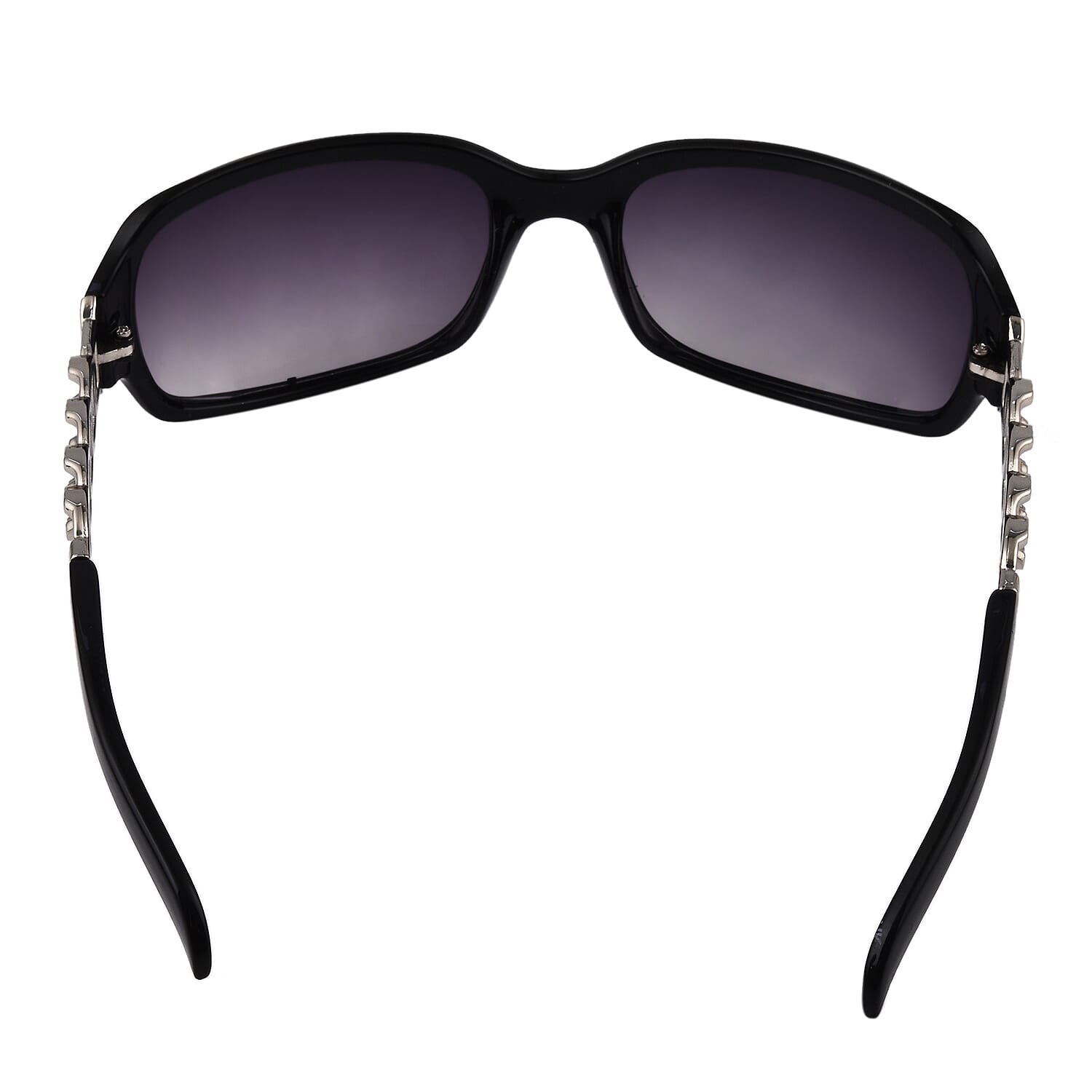 Full-Rim Sunglasses with Polycarbonate Frame Lens - Silver