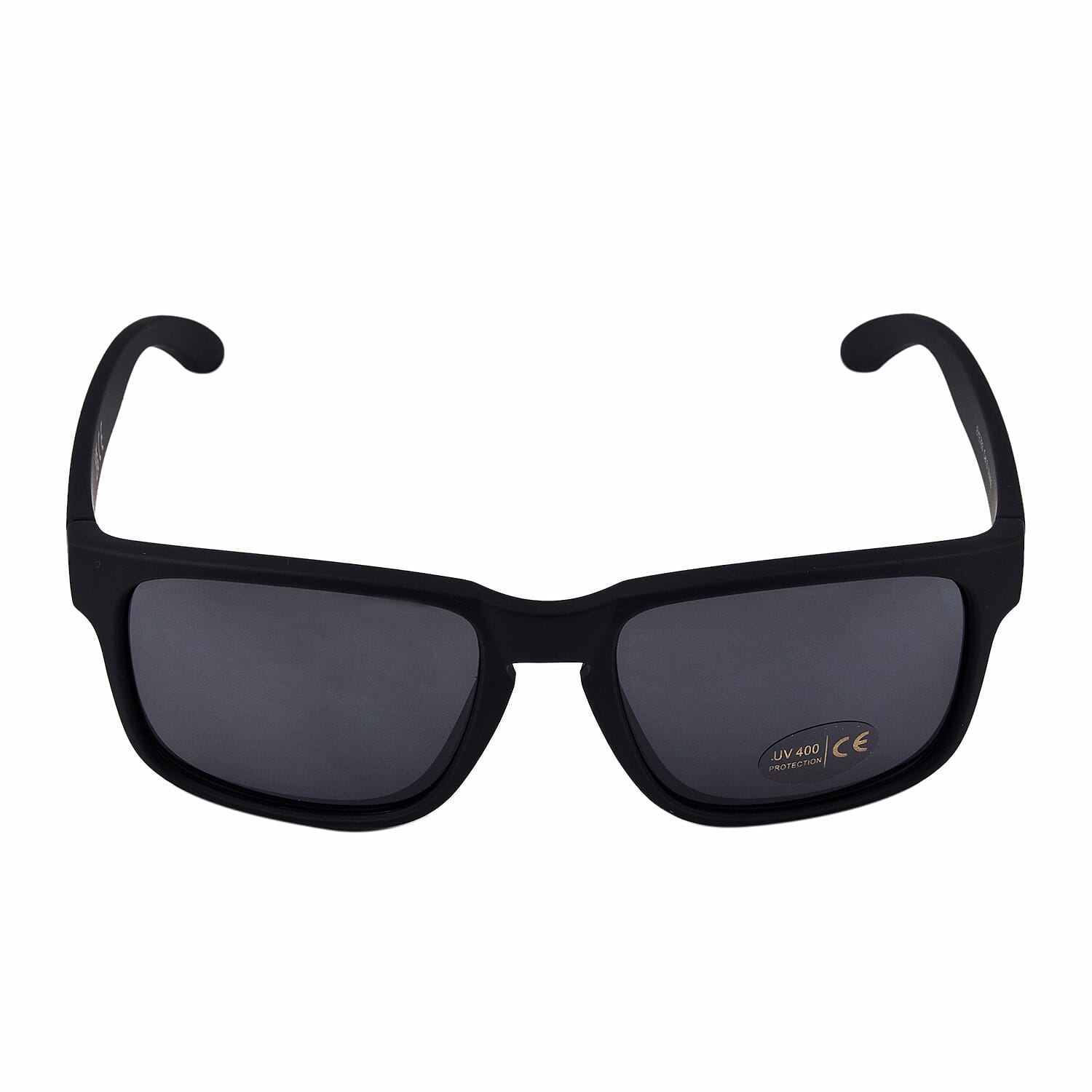 Wayfarer Sunglasses with Polycarbonate Lens - Black