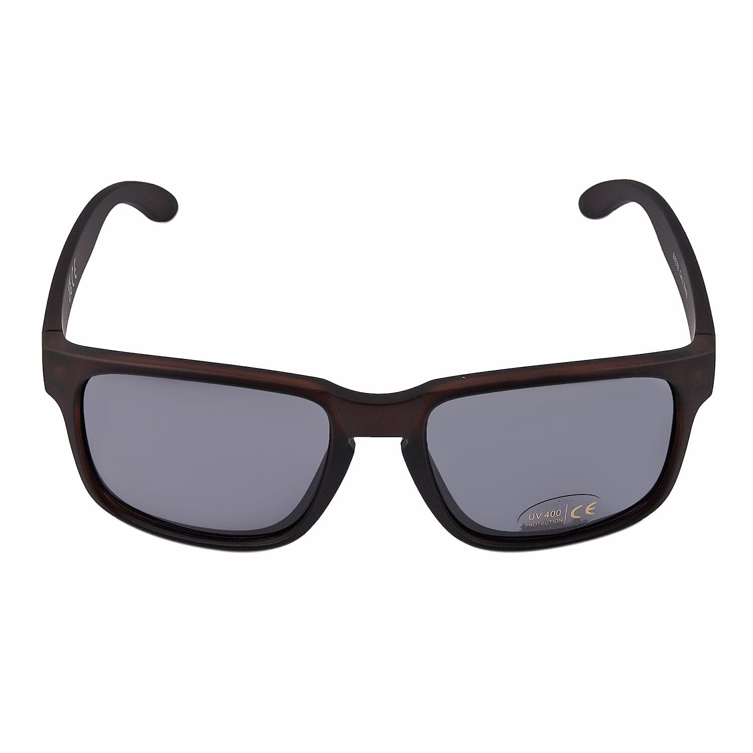 Wayfarer Sunglasses with Polycarbonate Lens - Brown