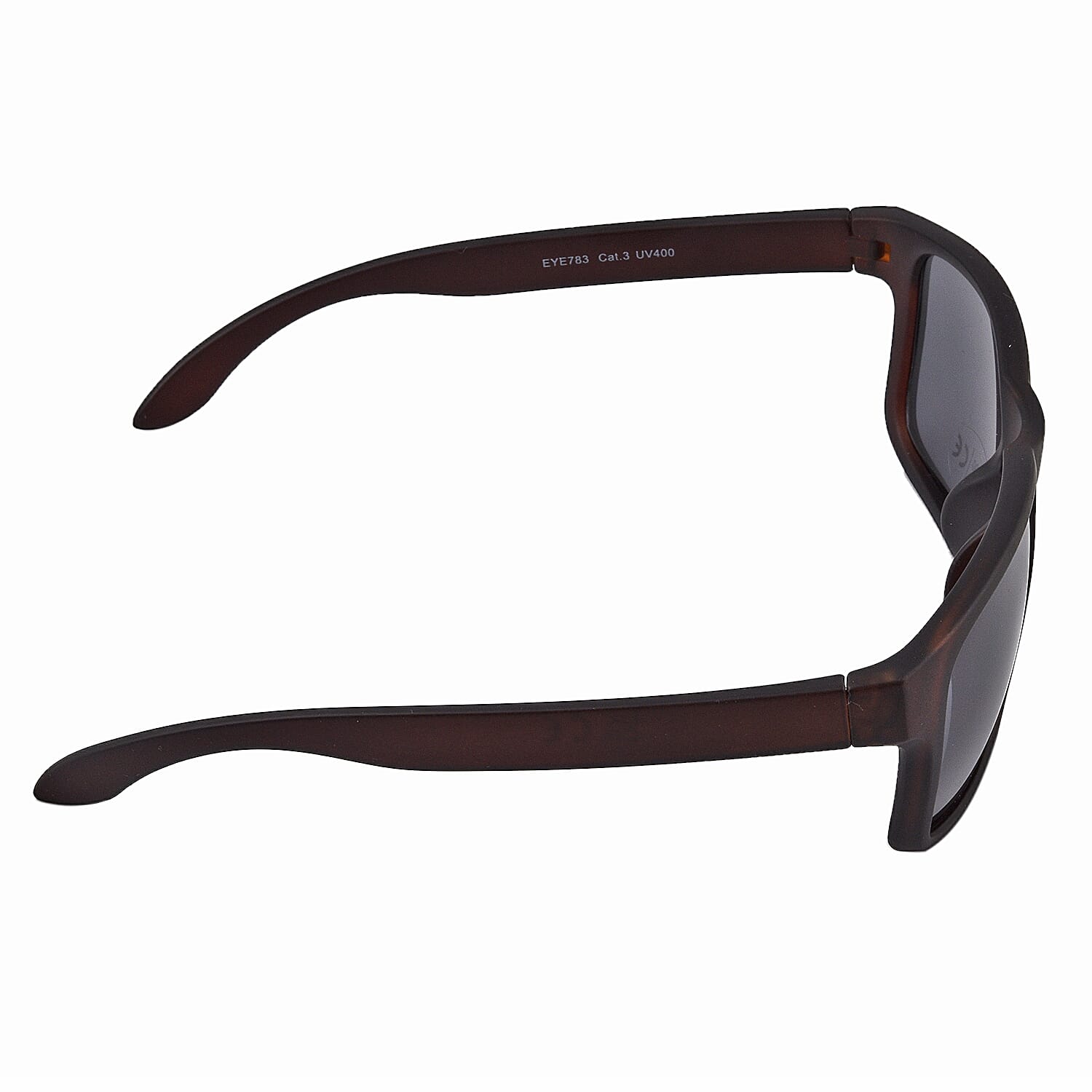 Wayfarer Sunglasses with Polycarbonate Lens - Brown