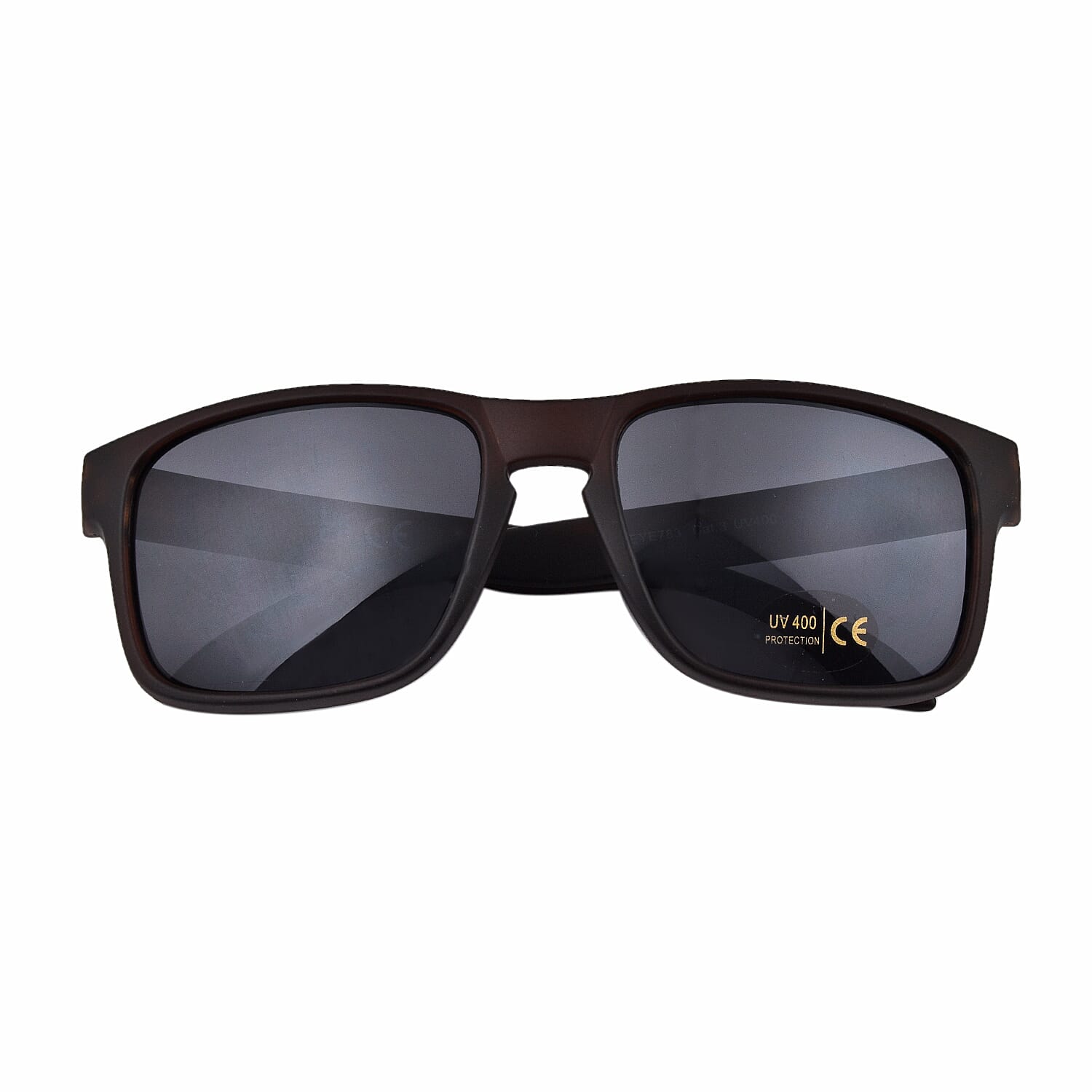 Wayfarer Sunglasses with Polycarbonate Lens - Brown