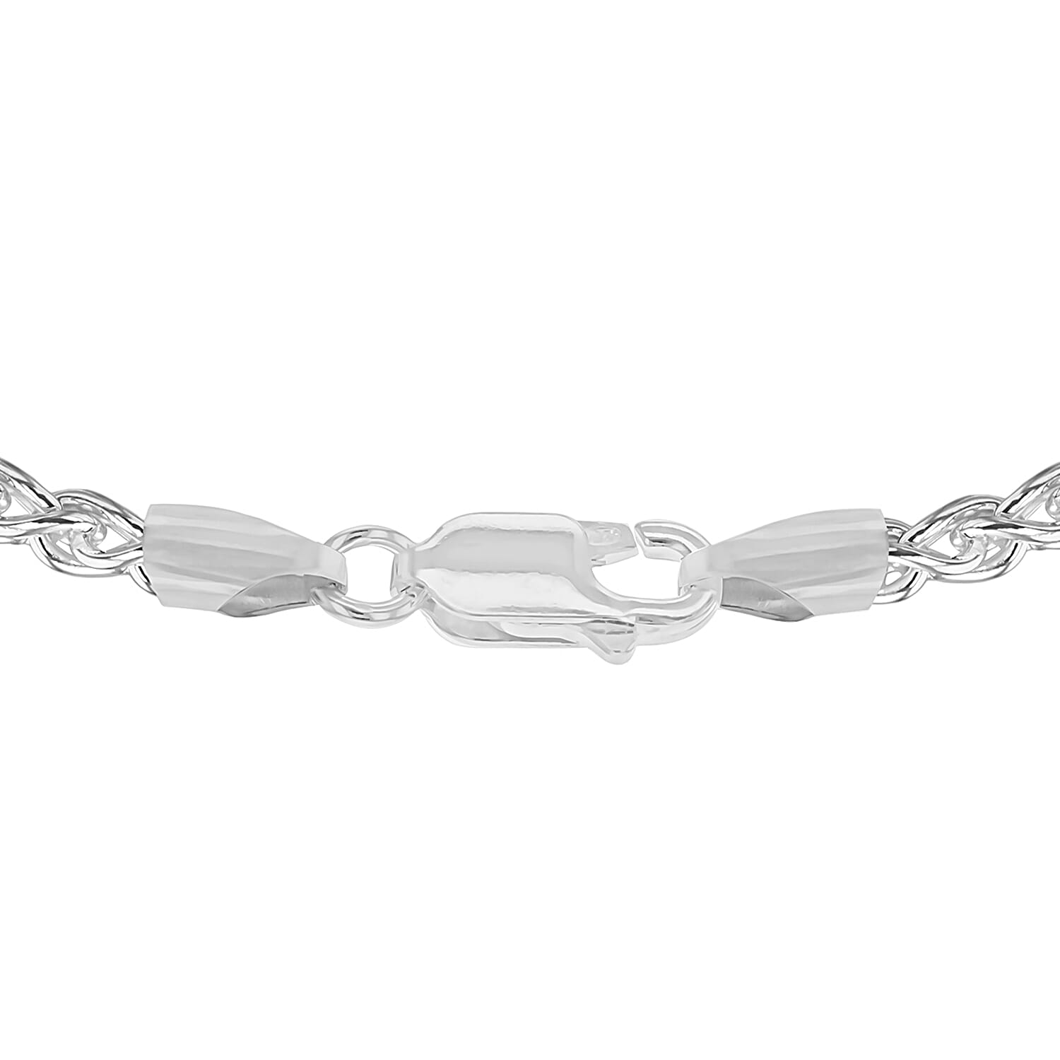 High Finish Sterling Silver Spiga Chain 18 Inch