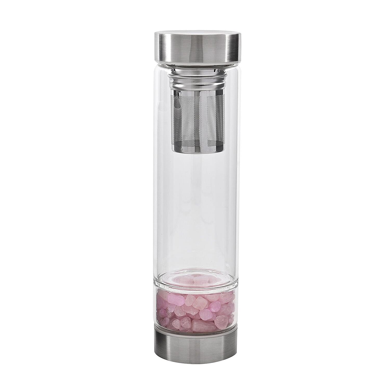 Water with Crystal Stone and Tea Infuser - Grey