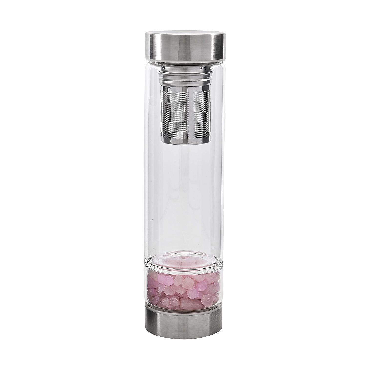 Water with Crystal Stone and Tea Infuser - Grey