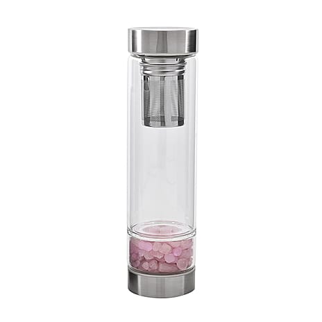 Water with Crystal Stone and Tea Infuser - Grey