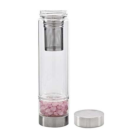 Water with Crystal Stone and Tea Infuser - Grey