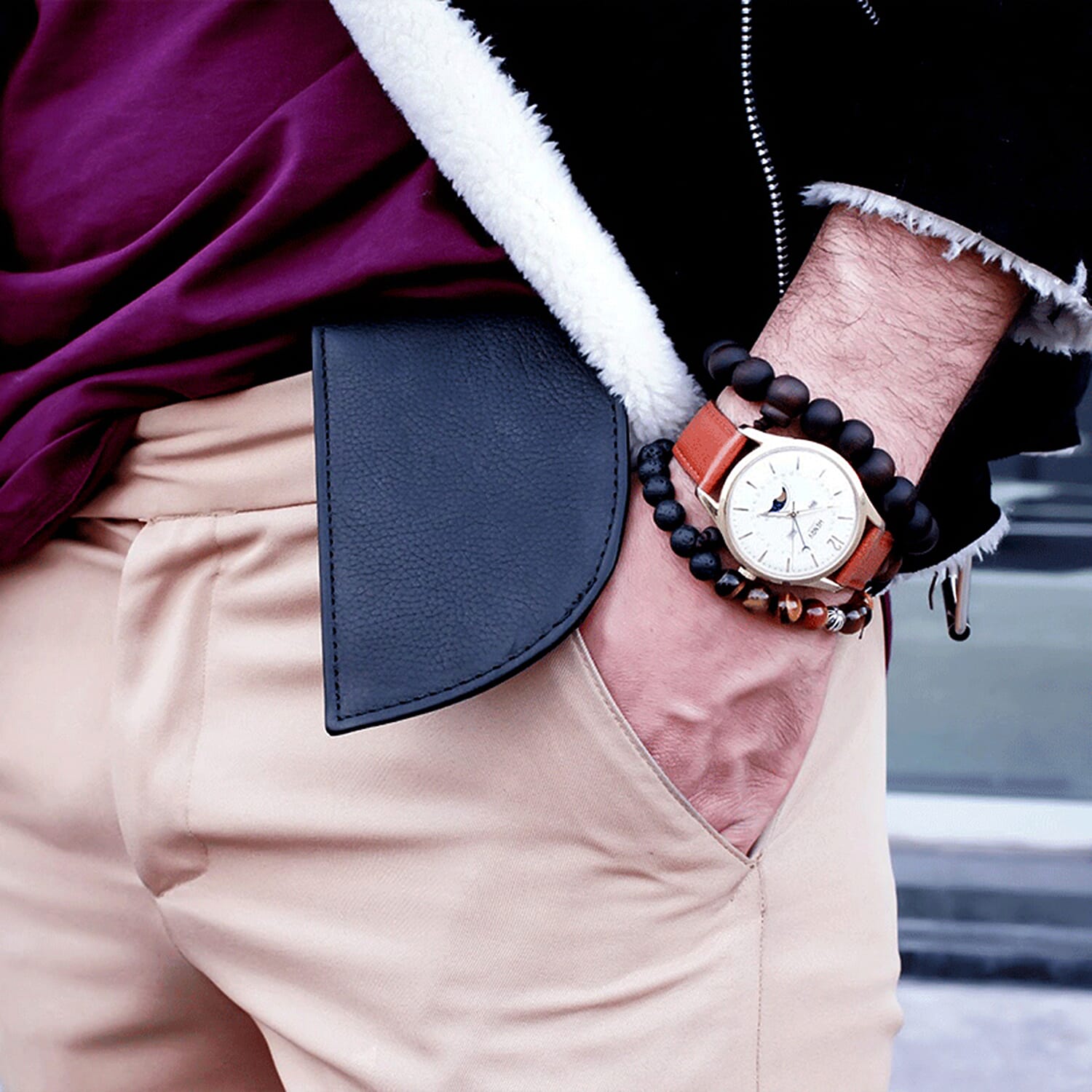 Henry London Westminster Unisex White Dial 3 ATM Water Resistant Watch with Tan Colour Leather Strap