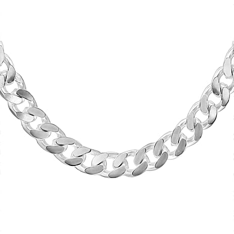 High Finish Sterling Silver Square Curb Chain 20 Inch High Finish Sterling Silver Square Curb Chain 20 Inch
