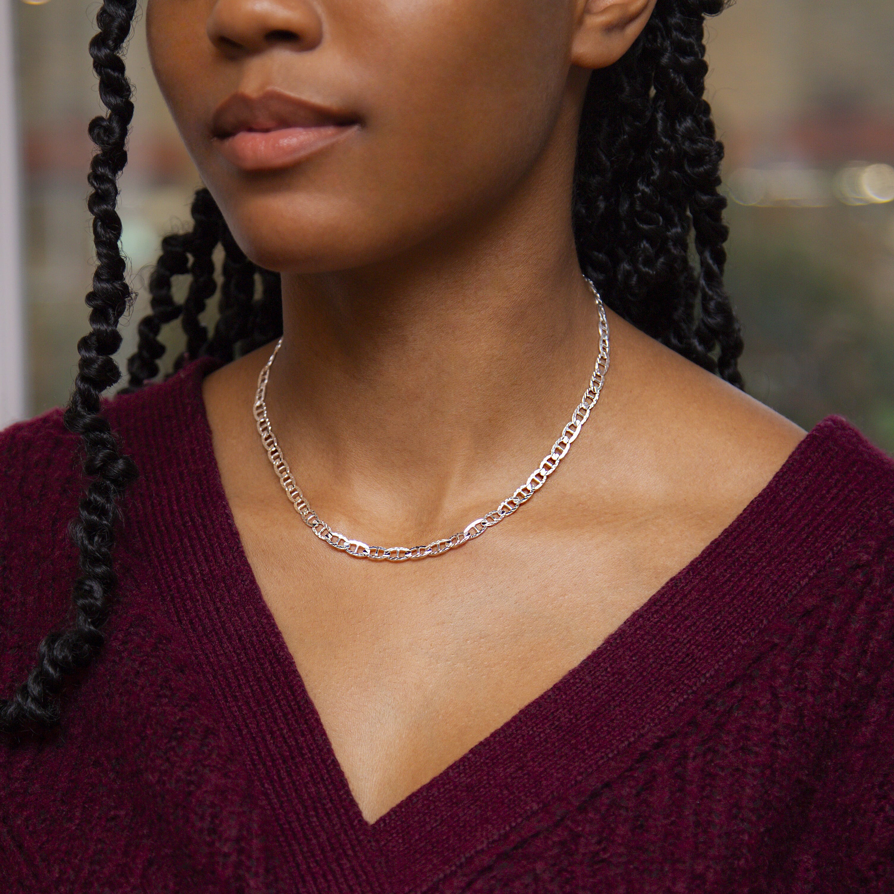 Sterling Silver Chain,  Silver Wt. 12 Gms